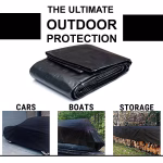 Krushi Vikas Tarpaulin Black 17Ft x 23ft - 170 GSM - Image 3