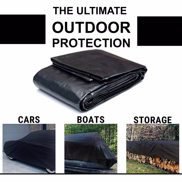 Krushi Vikas Tarpaulin Black 30ft x 30ft - 220 GSM - Image 3