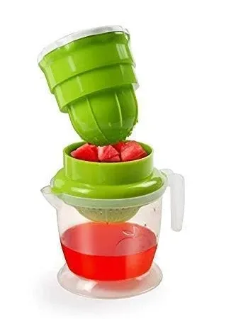 Krushi Vikas Portable Nano Juicer, Manual Fruit & Vegetable Juicer, 2 in 1 Hand Press Small Juicer, Nano Orange Juicer & Squeezer, Lemon Squeezer, Hand Press