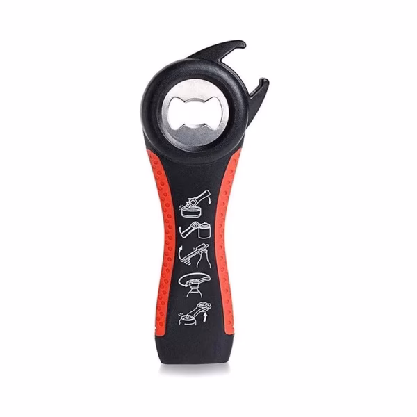 Krushi Vikas 5 in 1 Multi Jar Opener, 5 in 1 Bottle Can Opener Set, Seal Soda Lid Twist Grips, Jar Opener for Chef Kids Kitchen Gift Christmas Holiday Party.