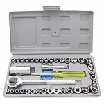 Krushi Vikas Automobile Box Wrench Sleeve Suit Auto Car Repair Hardware 40 in 1 Pcs Tool Kit and Screwdriver and Socket Set