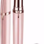 Krushi Vikas Eyebrow Hair Removal USB Rechargeble Pain Less Flawless Machine for Women & Men - Face, Chin, Cheek, Eyebrow, Upper Lip Hair Remover for Women - Lipstick Shaped (Eyebrow Trimmer)