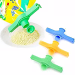 Krushi Vikas 2 Pcs Food Bag Sealing Clip Multi functional Food Preservation Seal Clip with Large Discharge Nozzle (Multi color)