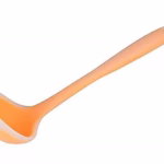 Krushi Vikas Silicone Spoone - Non-Stick Ladle Soup Spoon & Silicone Handle Effortless Cooking with Heat Resistant Baking Tool Rice Serving Dining Table Utensils Salad Cooking Tools (Pack of 1)