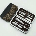 Krushi Vikas Professional Manicure Kit/Grooming Set With Leather Case (7 In 1)