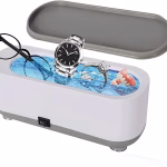 Krushi Vikas Ultrasonic Jewelry Cleaner Portable Professional Mini Household Ultrasonic Cleaning Machine for Jewelry, Eyeglasses, Watches, Rings, Retainer, Reusable Glass Drinking (Assorted)