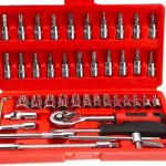 Krushi Vikas 46 in 1 Pcs Tool Kit & Screwdriver and Socket Set Multi Purpose Tool Case| Essential DIY| Repair Tool Set for Home and Office (Color May Vary)