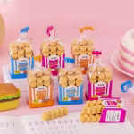Krushi Vikas French Fries Erasers Birthday Day Return Gift Party Idea for Kids Birthday Party Non-Toxic Eraser Pack of 6