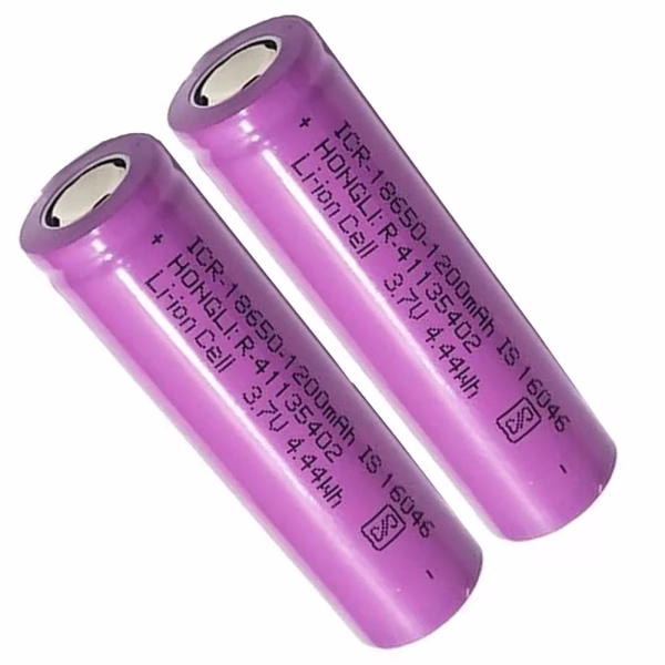 Krushi Vikas Lithium Ion 1200mAH Rechargeable Original Power Ultra Boost High Capacity Cell Batteries, LED, Bluetooth Speaker, Laptops, Power Bank and Torch Etc. - Pack of 2