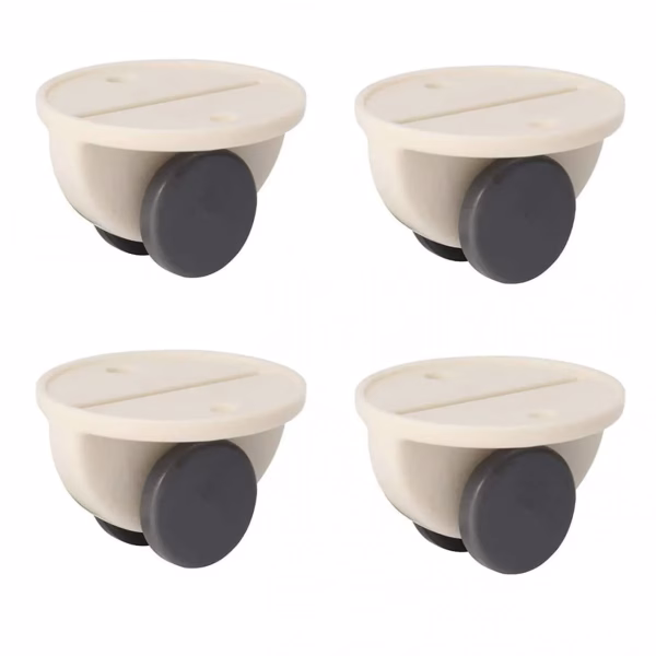 Krushi Vikas 4 Pcs Round Mini Swivel Caster Wheel, Self Adhesive Mini Swivel Casters Wheels For Storage Box, Furniture 4 Pcs Round Mini Swivel Caster Wheel