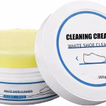 Krushi Vikas White Shoe Cleaning Cream | Sneaker Stain Cleaning Cream | Sneaker Stain Remover Cream, Simple and Fast, Shoe Whitening Cleansing Tool, Whitening and Yellowing Maintenance for White Shoes, Leather, Sports Shoes, Leather Bags, Car Interiors