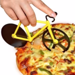 Krushi Vikas Multi-Purpose Premium Pizza Cutter for Kitchen Bicycle Shape Non-Stick Pastry Cake Sandwich Burger Slicer Kitchen Accessories Item (Assorted Color)