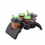 Krushi Vikas Achar Spice Rack Kitchenware Smart Plastic Spice Kitchenware Pickle Jar Container Set