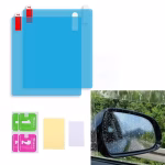 Krushi Vikas Universal Car Accessories Rear-View Mirror Waterproof Anti Fog Rainproof Anti-Water Protective Film Sticker for Car (Square - 2 PCs)