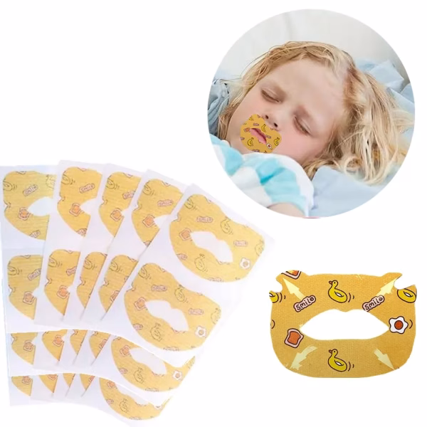 Krushi Vikas Anti-Snoring Sticker non-woven fabric Anti-Snoring Sticker Mouth Correction Sticker Mouth Tape for Sleeping,Kids Sleep Strips, Mouth Strips for Sleeping,for Children Adult Night Sleep(30 pcs)