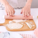 Krushi Vikas Kitchen Plastic Rolling Pin Dough Roller Household Non-Stick Exhaust Rolling Pin Smooth and Beautiful Embossed Design for Home for Kitchen (1Pcs) (Multicolor)