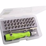 Krushi Vikas 32 in 1 Mini Screwdriver Tool Kit Set with Magnetic Flexible Extension Rod, Precision Bits screw driver, computer, mobile repairing tool kit, watch repairing, laptop screwdriver set, Multicolor