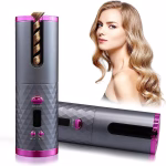 Krushi Vikas -Hair-Curler-Cordless-Automatic-Hair-Curler-Portable-Curling-Iron-with-LCD-Temperature-Display-Fast-Heating-Auto-Rotating-Hair-Curler-USB-Rechargeable-for-Travel-Home