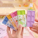Krushi Vikas Chocolate Eraser Food Erasers for Gift School Supplies 6 Pcs