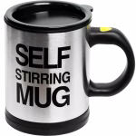 Krushi Vikas Self Stirring Coffee Mug Cup -Funny Electric Stainless Steel Automatic Self Mixing&Spinning Home Office Travel Mixer Cup Best Cute Christmas Birthday Gift Idea For Men Women Kids,8 ounce