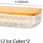 Ice Cube Tray Multilayer - Ice Cube Tray For Freezer, 24 Silicone Ice Trays With Bin And Press Lid - Image 7