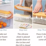 Ice Cube Tray Multilayer - Ice Cube Tray For Freezer, 24 Silicone Ice Trays With Bin And Press Lid - Image 4