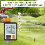 Krushi Vikas Drip Irrigation System Water Timer Digital Controller Fully Automatic Adapters Batteries Included Child Lock Feature Programmable Garden Lawn Hose Faucet System Auto & Manual Mode 3Inch Large Screen - Image 6