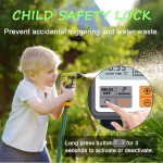 Krushi Vikas Drip Irrigation System Water Timer Digital Controller Fully Automatic Adapters Batteries Included Child Lock Feature Programmable Garden Lawn Hose Faucet System Auto & Manual Mode 3Inch Large Screen - Image 5