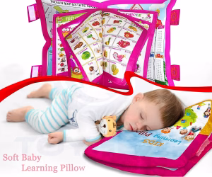 Learning Pillow Cloth Book with English, Hindi & Gujarati Cushion Cotton Book (Pink) - Image 7