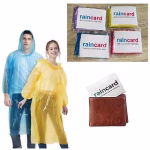 Raincard - Easy to Carry Waterproof Emergency Rain coat Pouch (Pack of 10)