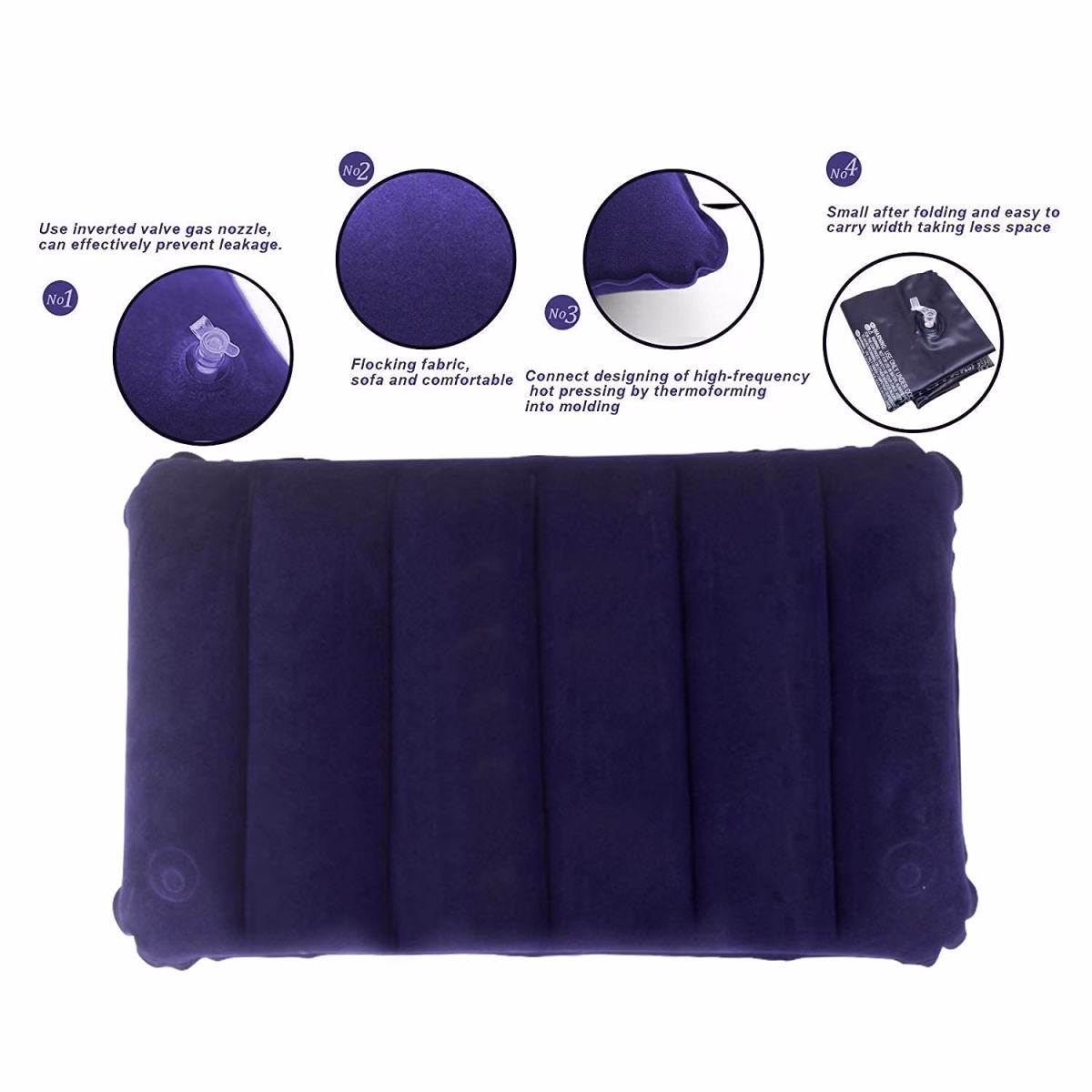 Velvet Air Pillow: Your Ultimate Travel & Comfort Companion - Image 3