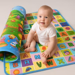 Waterproof Baby Playmat - 6x4 Feet - Double-Sided & Soft