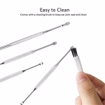 6-in-1 Reusable Ear Wax Cleaner Kit with Case – Steel Tools - Image 5