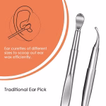 6-in-1 Reusable Ear Wax Cleaner Kit with Case – Steel Tools - Image 4