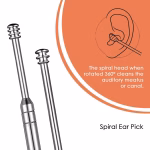 6-in-1 Reusable Ear Wax Cleaner Kit with Case – Steel Tools - Image 3