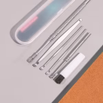6-in-1 Reusable Ear Wax Cleaner Kit with Case – Steel Tools - Image 2