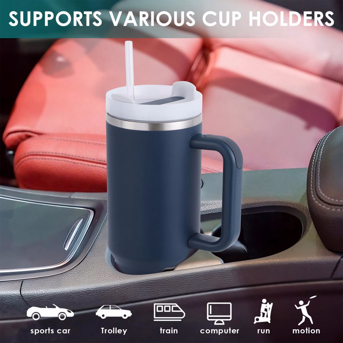 Stanley 1.2 L Tumbler with Handle – Hot & Cold, BPA-Free - Image 2