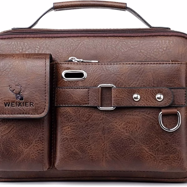 Men's Shoulder Bag – Leather Crossbody Messenger Bag