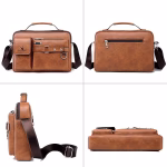 Men's Shoulder Bag – Leather Crossbody Messenger Bag - Image 5