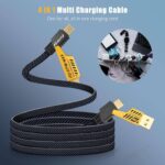4 in 1 Charging Cable- 65W PD Fast Multi-Device Cord