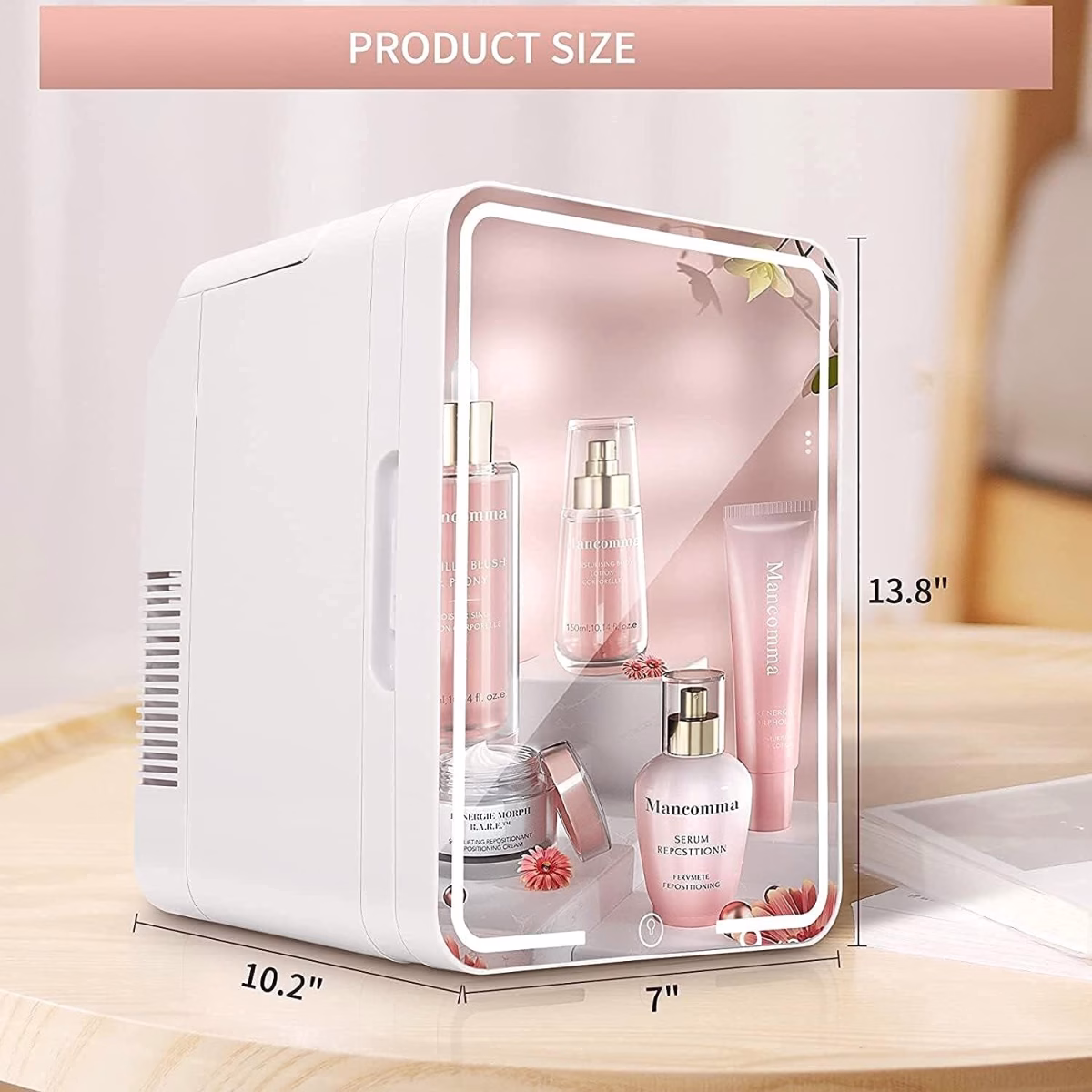 Mini Fridge with Mirror | 4 Litre Portable Beauty Cooler - Image 5