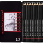 12Pcs Sketch Pencils for Drawing & Shading – Graphite Art Set