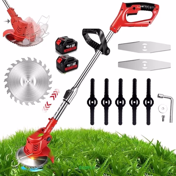 Electric Wireless Grass Cutter 48V | 2-in-1 Lawn Trimmer