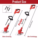 Electric Wireless Grass Cutter 48V | 2-in-1 Lawn Trimmer - Image 9