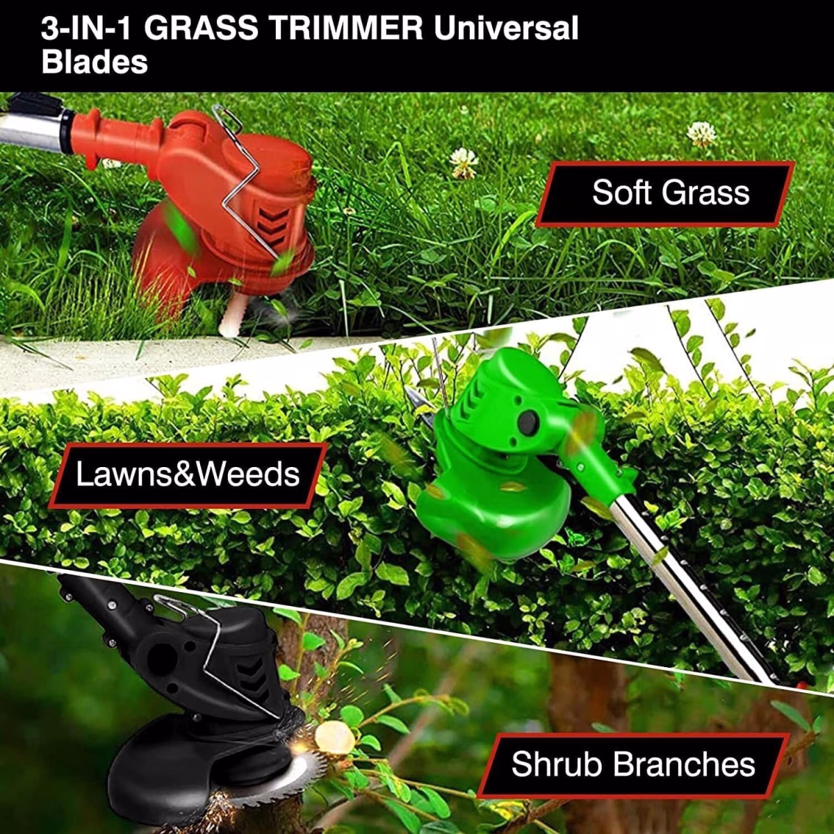 Electric Wireless Grass Cutter 48V | 2-in-1 Lawn Trimmer - Image 8