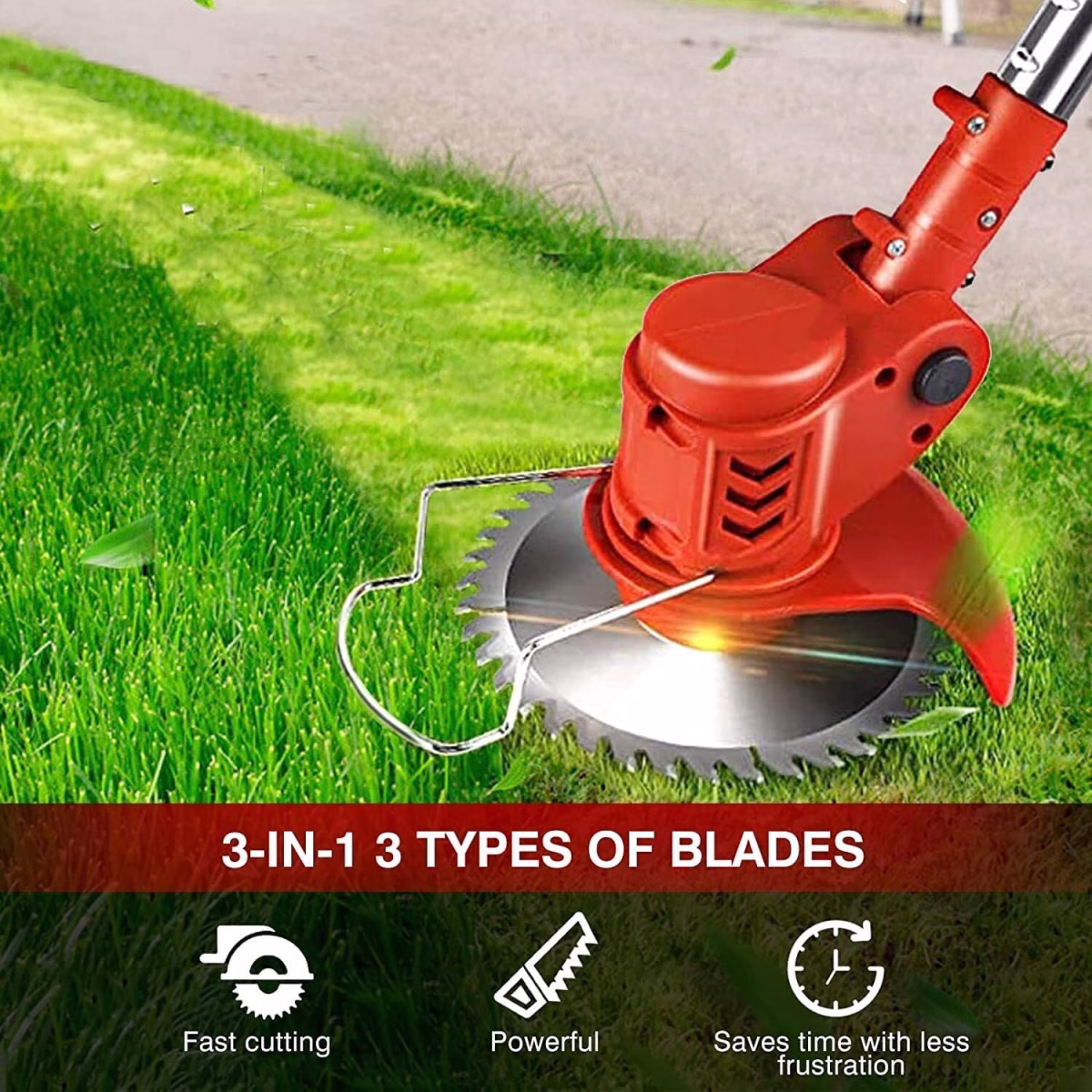 Electric Wireless Grass Cutter 48V | 2-in-1 Lawn Trimmer - Image 7
