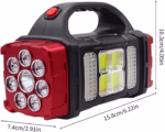 Rechargeable Camping Torch LED with Solar Flashlight - Image 5