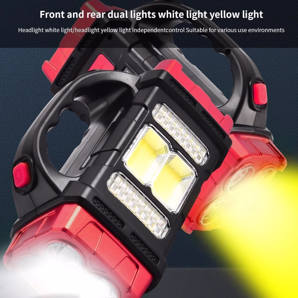 Rechargeable Camping Torch LED with Solar Flashlight - Image 2
