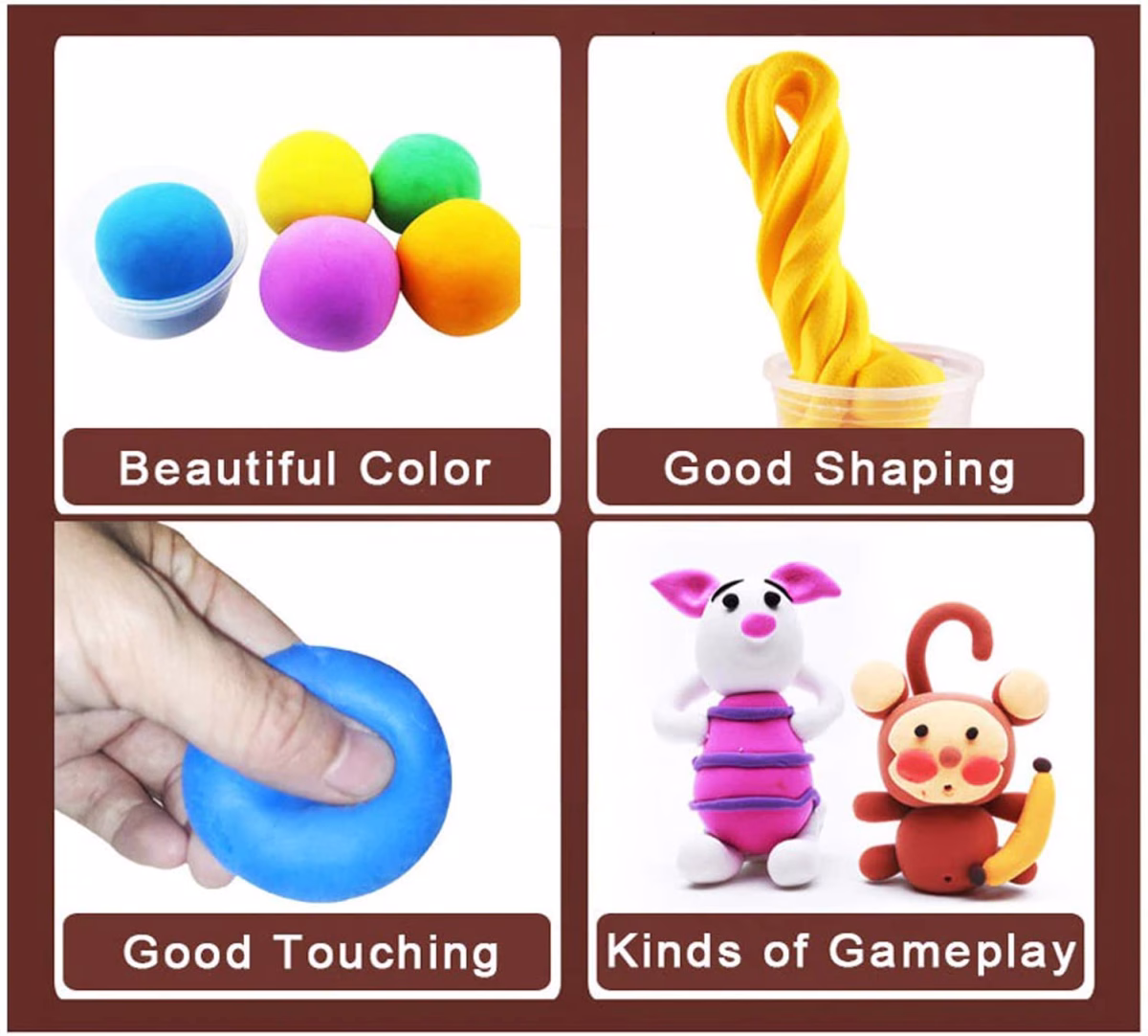 Air Dry Clay for Kids 12 Pcs with Sculpting Tools - Image 2