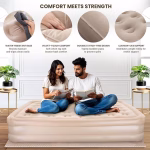 Double Bed Inflatable Air Mattress with Pump -200*150*40 CM - Image 6